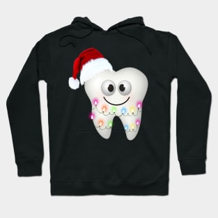 Dental Christmas Funny Dental Hygienist Santa Hat Hoodie